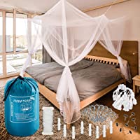 - Gran Moskitonetz FREILUFTRAUM para cama de matrimonio 200x200x 220 cm - Mückenschutz de alta calidad en el dormitorio…